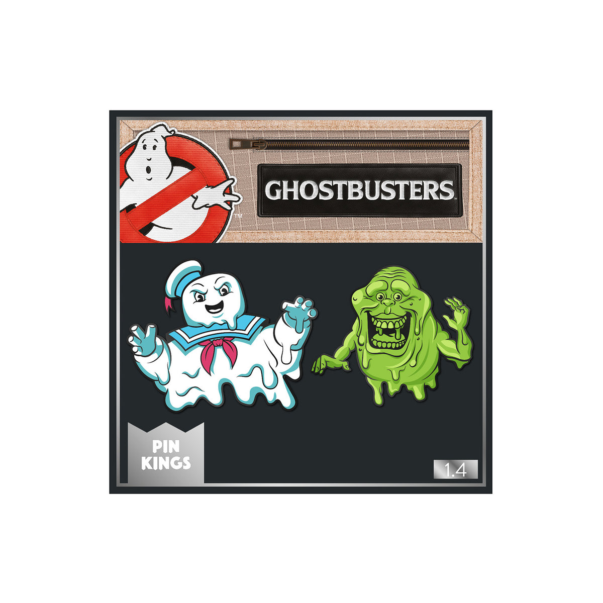 Ghostbusters PIN KINGS Stay Puft and Slimer Enamel Pin Badge Set 1.4